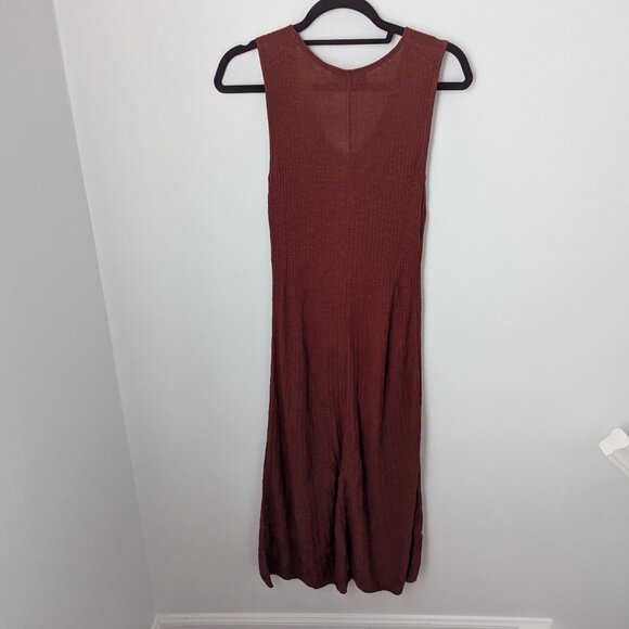 Banana Republic Burnt Red Sleeveless Maxi Dress, Small - Picture 3 of 5